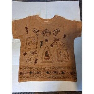 Effect Creazion! Vtg India Blouse Animal Birds Embroidered Size L Gorgeous